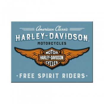 Магнит Nostalgic-Art "Harley-Davidson Logo Blue" (14375)